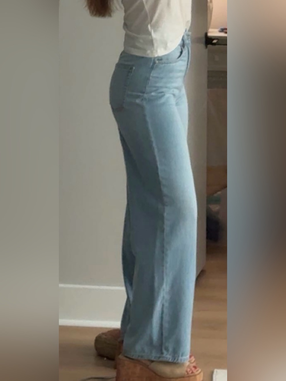Pilcro Light Blue Flare Jeans